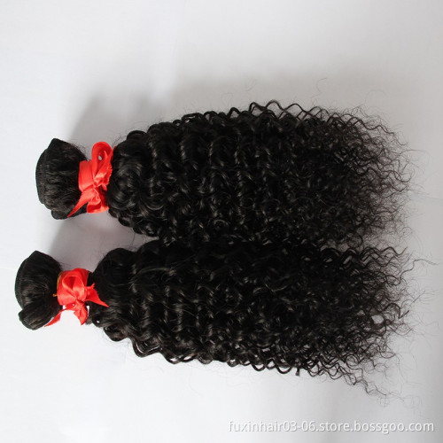 Human Hair Hair Extensions in Dubai Hot Sale Very Cheap Curly Chinese Hair Natural Colour or Customized No Shedding & No Tangle